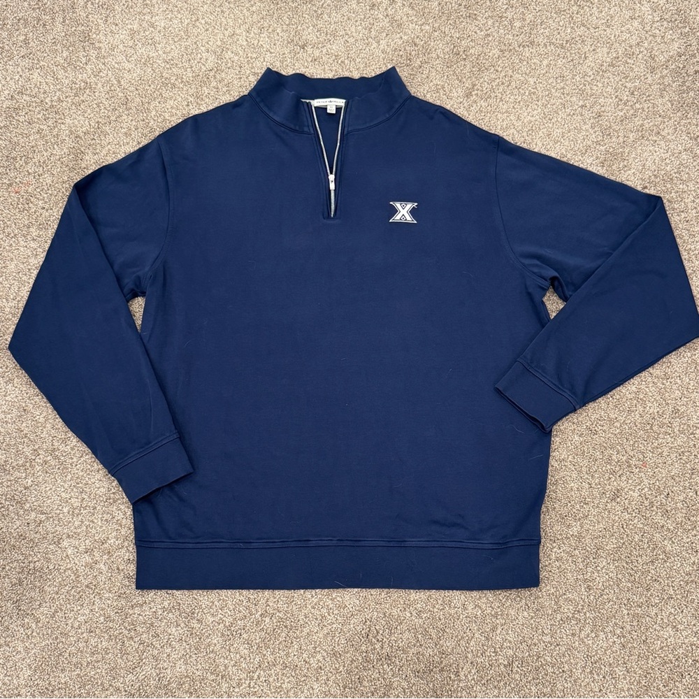Peter Millar Xavier Crown Comfort Quarter Zip Premium Pullover Men's XL EUC - Picture 2 of 7